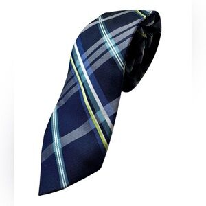 Wembley Silk‎ Neck Tie Navy Blue Stripe
